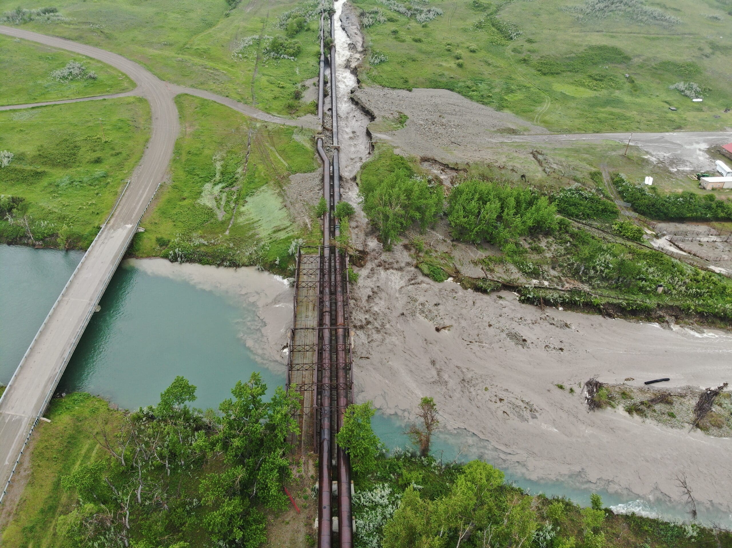 St. Mary Siphon failure, June 17, 2024.