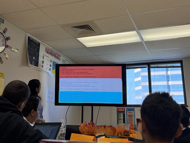 Students in a classroom