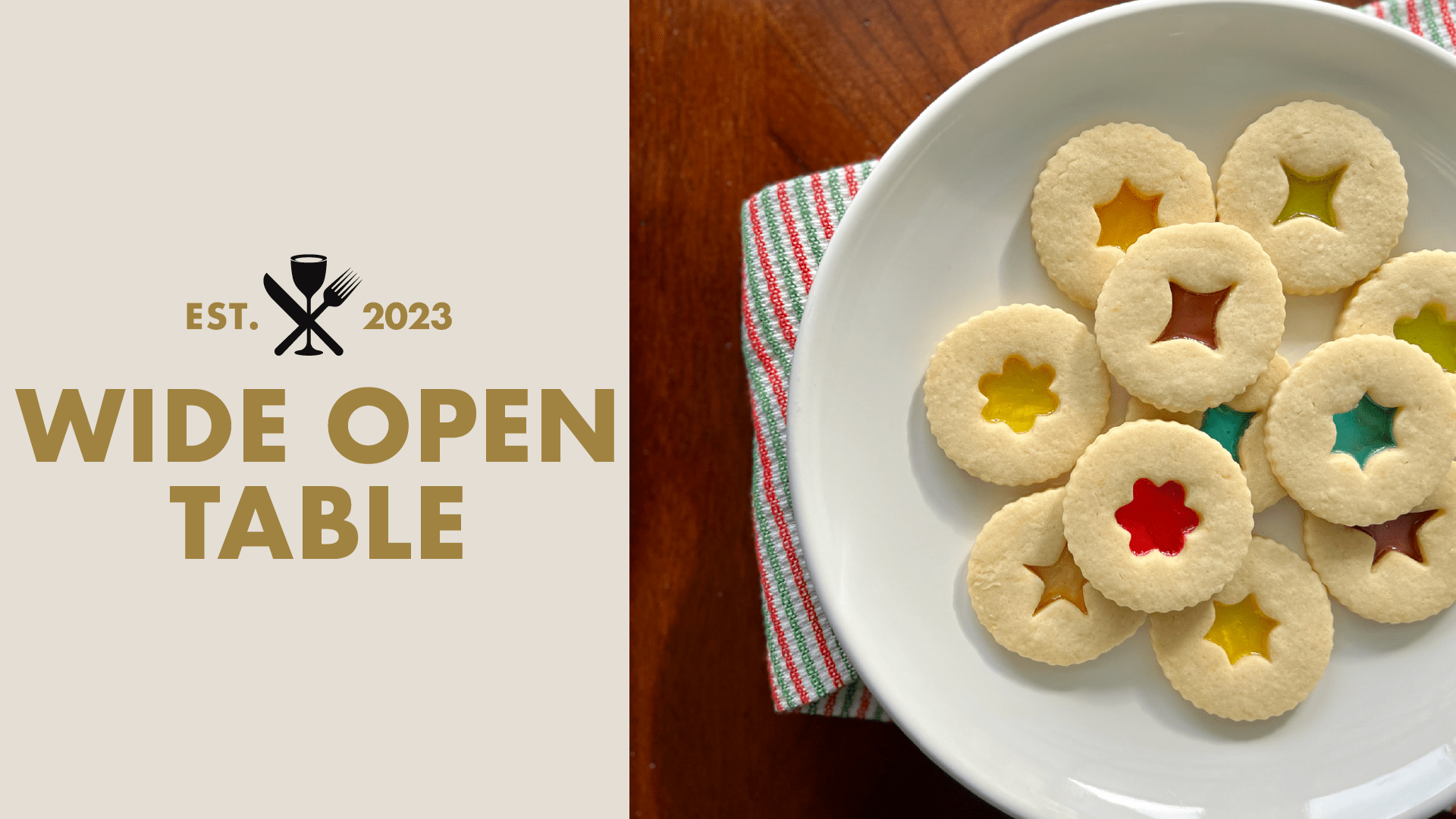 A citrusy cookie with candy for a heart